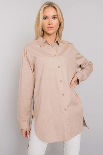 Bēšs krekls ar šķēlumiem...