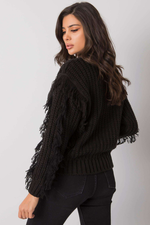 Melns džemperis ar bizēm Oregon RUE...