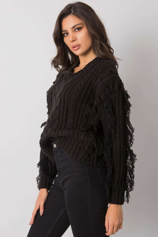 Melns džemperis ar bizēm Oregon RUE...