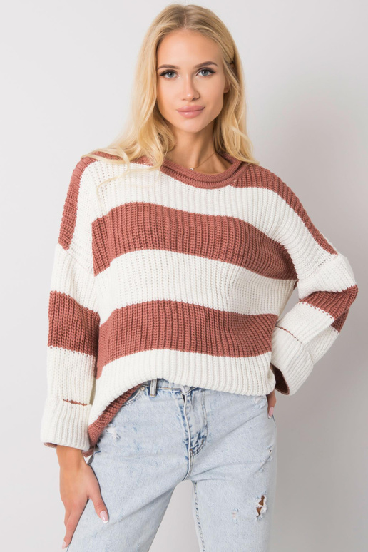 Bree netīrs rozā svītrains džemperis