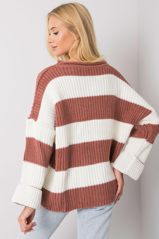 Bree netīrs rozā svītrains džemperis