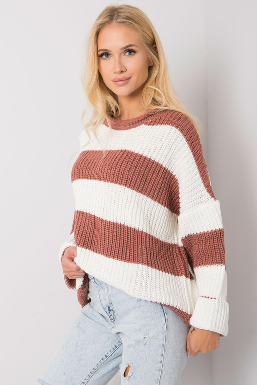 Bree netīrs rozā svītrains džemperis