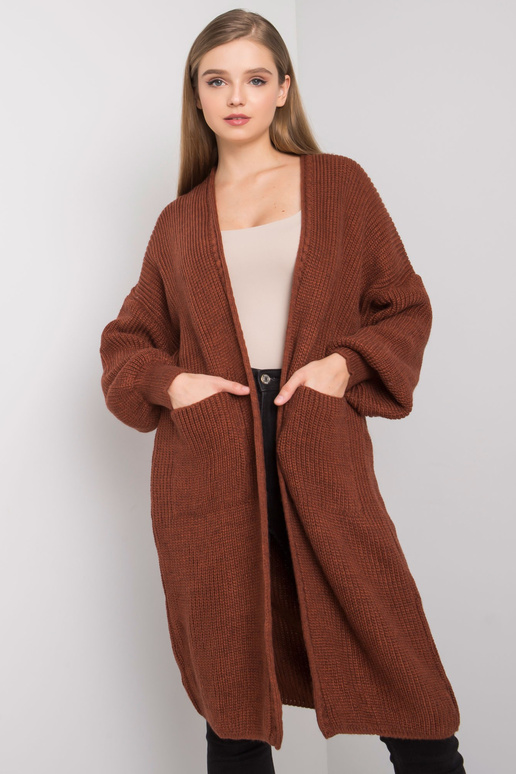 Brūns gultas pārklājs ar vilnu Izzie...