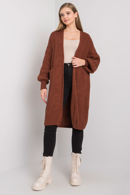 Brūns gultas pārklājs ar vilnu Izzie...