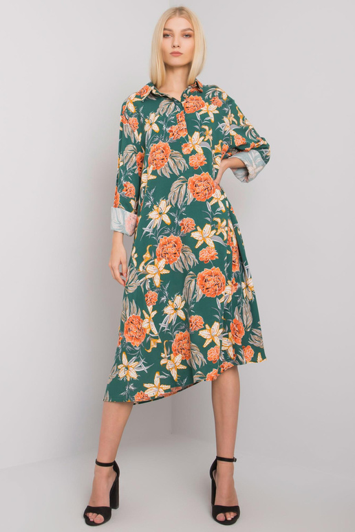 Zaļa raksta kleita no Christelle