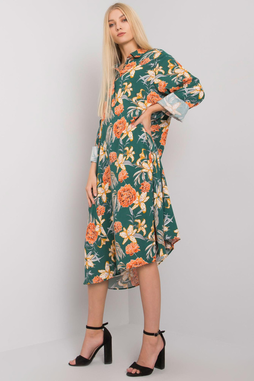 Zaļa raksta kleita no Christelle