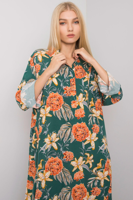 Zaļa raksta kleita no Christelle