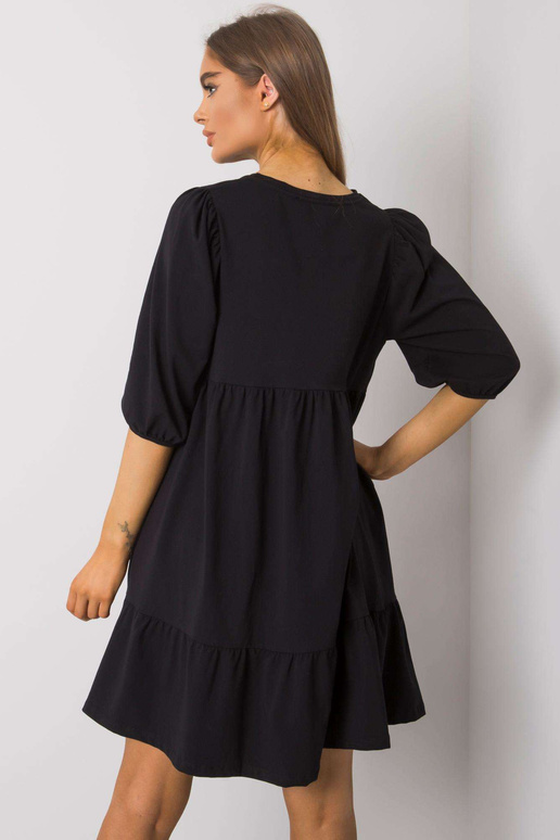 Yelda melna kokvilnas kleita