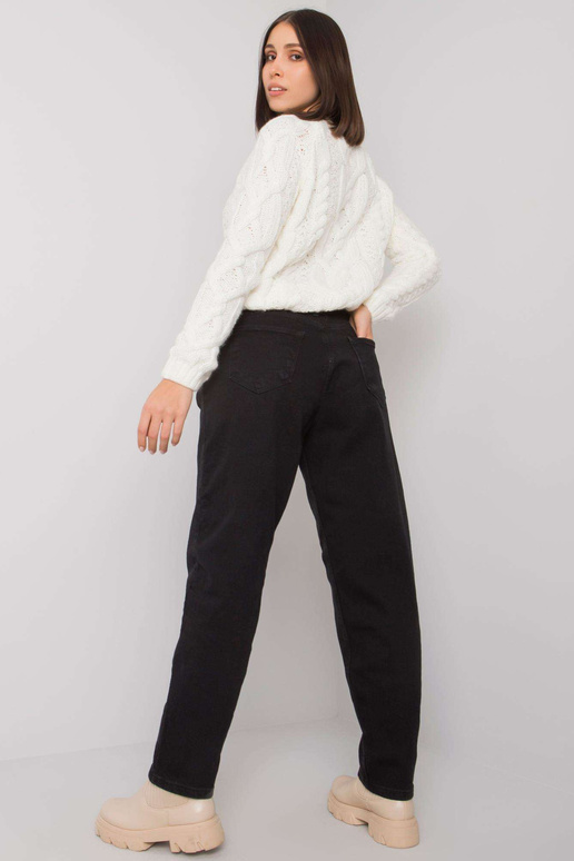 Johan's Black Plus Size Straight džinsi