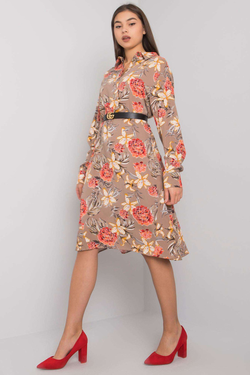 Tumši bēša raksta kleita no Christelle