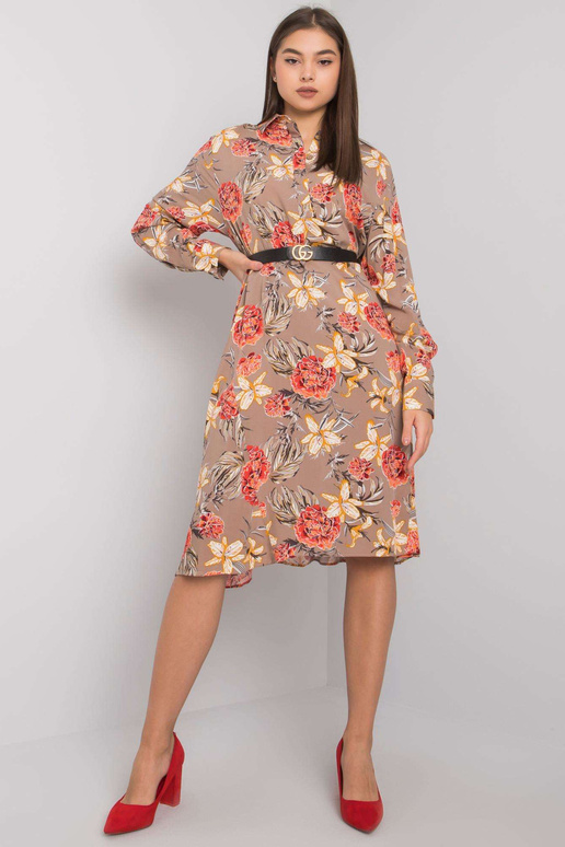 Tumši bēša raksta kleita no Christelle