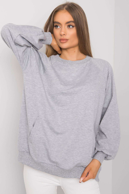 Pelēks melanžs sporta krekls ar...