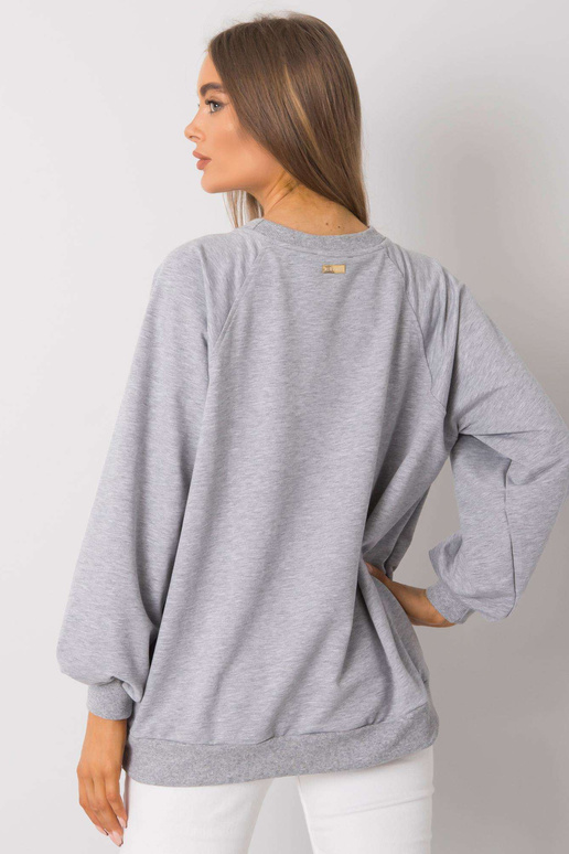 Pelēks melanžs sporta krekls ar...