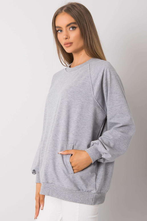 Pelēks melanžs sporta krekls ar...