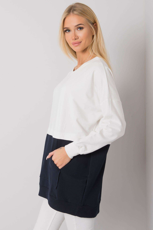 Ecru-navy ķenguru sporta krekls...