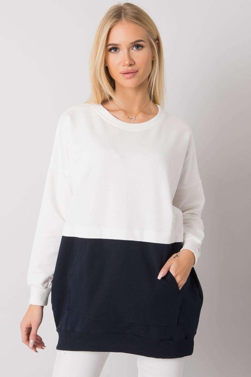 Ecru-navy ķenguru sporta krekls...