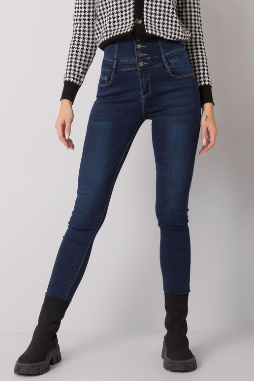 Tumši zili džinsi ar caurulīti ar...