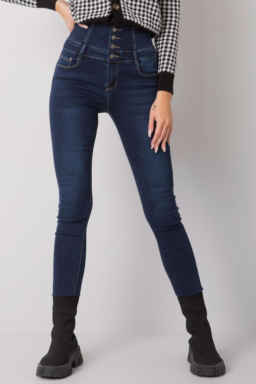 Tumši zili džinsi ar caurulīti ar...