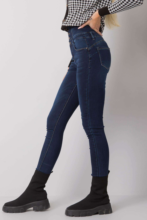 Tumši zili džinsi ar caurulīti ar...