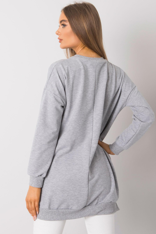 Pelēka melanža tunika ar garām... Pelēka melanža tunika ar garām...