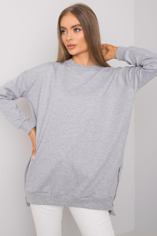 Pelēka melanža tunika ar garām... Pelēka melanža tunika ar garām...