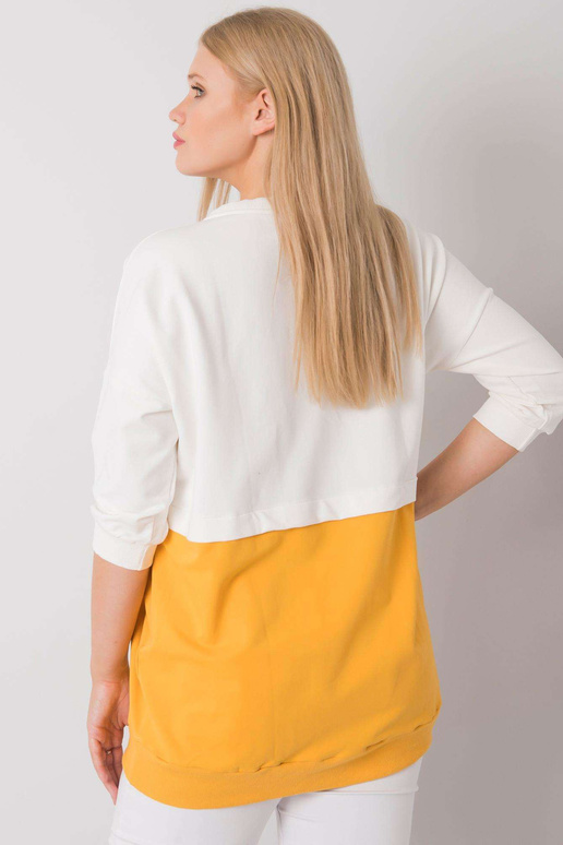 Ecru Yellow Plus Size Tunika...