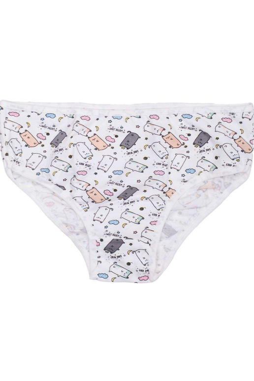 Ecru biksītes meitenei ar apdrukām