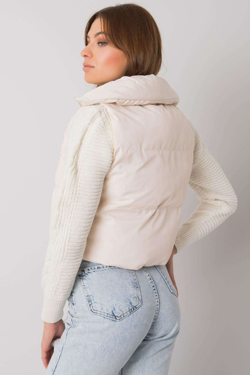 Ecru stepēta veste Gizelle 2