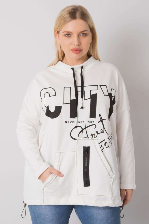 Lielizmēra džemperis Ecru Hackney Hooded