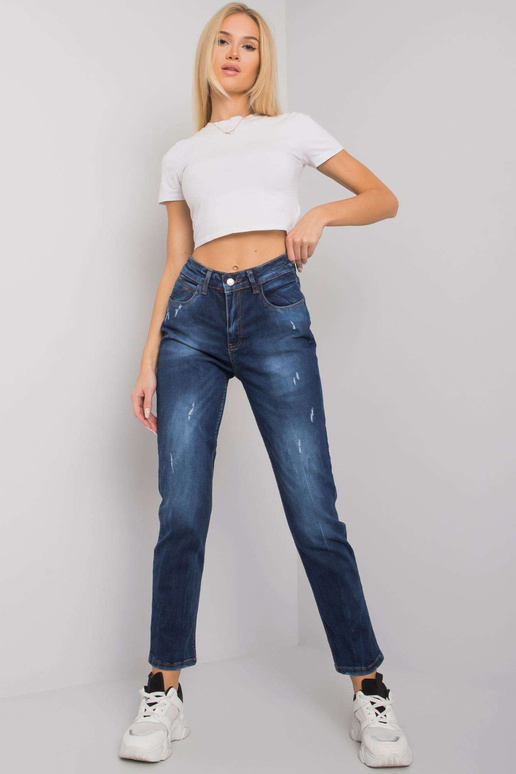 Tumši zili taisni džinsi sievietēm...