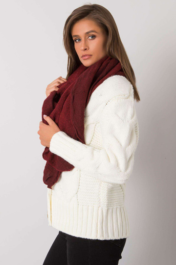 Bordo krāsas trikotāžas šalle