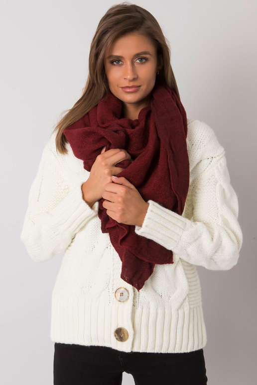 Bordo krāsas trikotāžas šalle