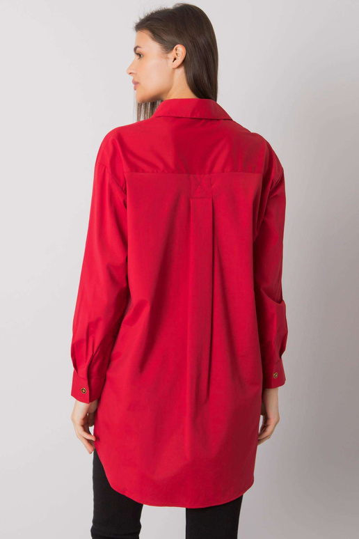 Tumši sarkans Terra kokvilnas krekls