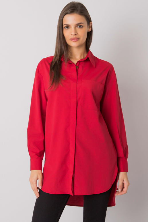 Tumši sarkans Terra kokvilnas krekls