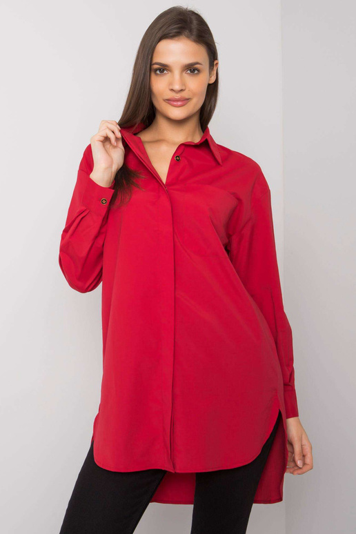 Tumši sarkans Terra kokvilnas krekls