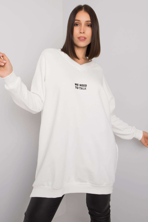 Ecru tunika liela izmēra kokvilnas...