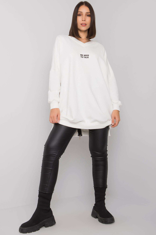 Ecru tunika liela izmēra kokvilnas...