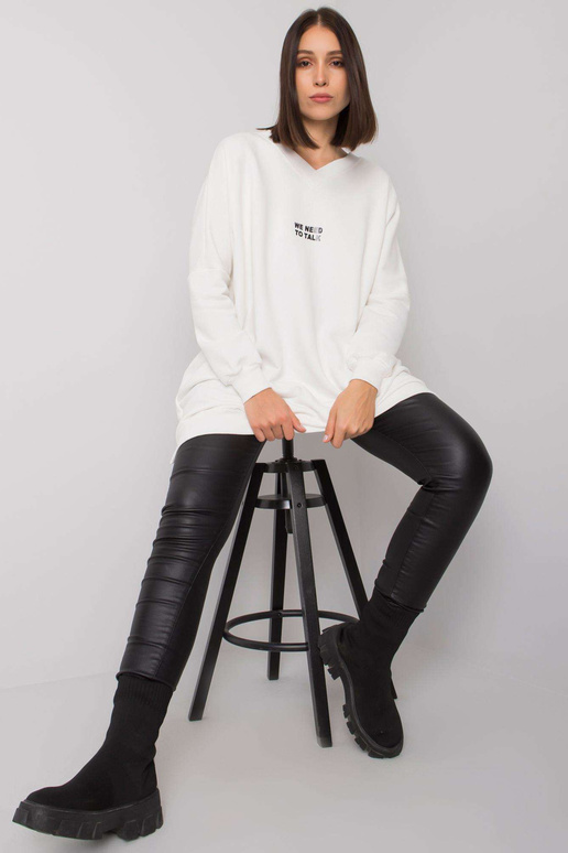 Ecru tunika liela izmēra kokvilnas...