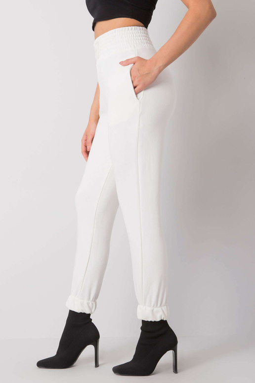 Ecru Ashland sporta bikses ar augstu...