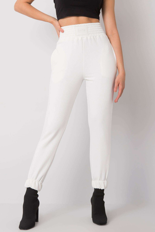 Ecru Ashland sporta bikses ar augstu...