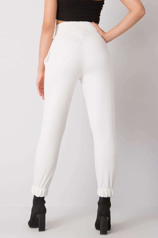 Ecru Ashland sporta bikses ar augstu...