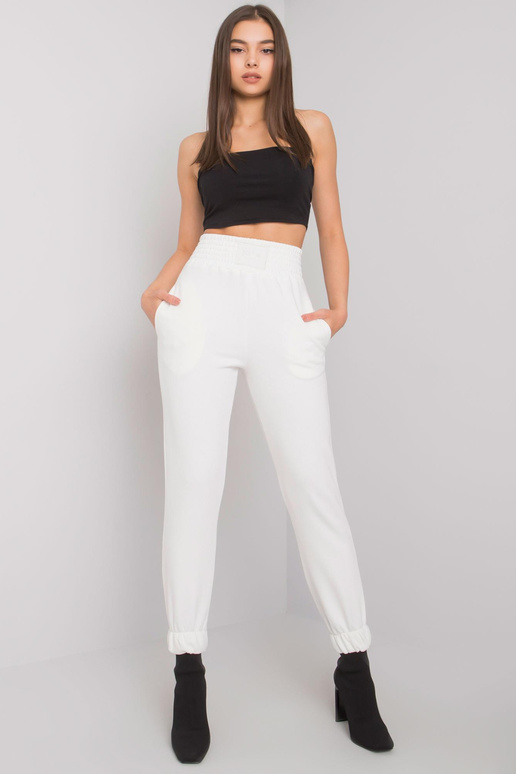 Ecru Ashland sporta bikses ar augstu...