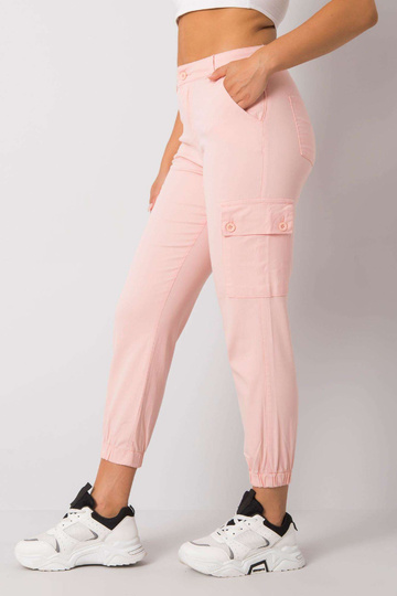 Gaiši rozā auduma bikses...