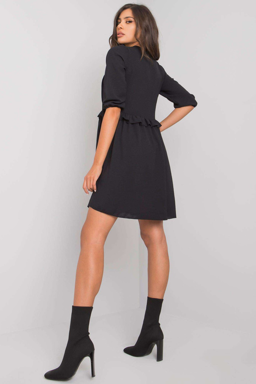 Kristāla RUE PARIS melna viskozes kleita