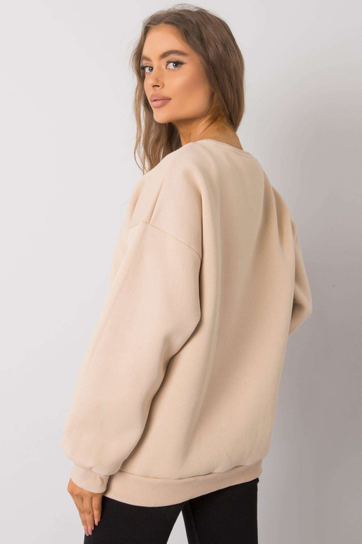 Gaiši bēšs kokvilnas sporta krekls...