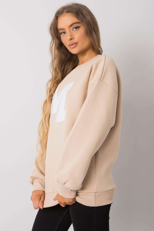 Gaiši bēšs kokvilnas sporta krekls...