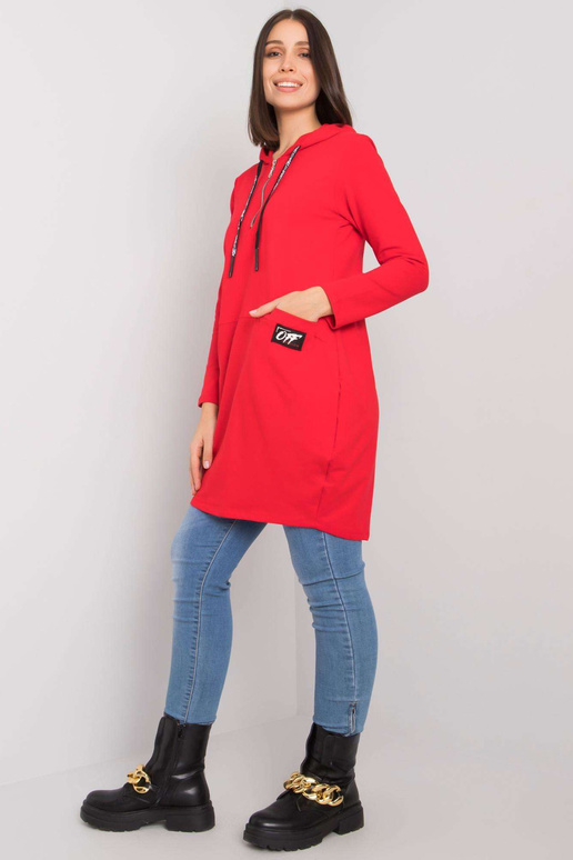 Sarkana kokvilnas tunika liela izmēra...