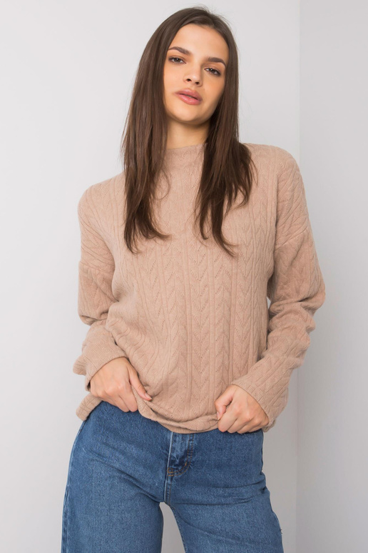 Tumši bēšs džemperis ar nelielu...