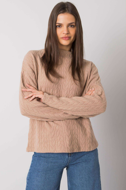 Tumši bēšs džemperis ar nelielu...