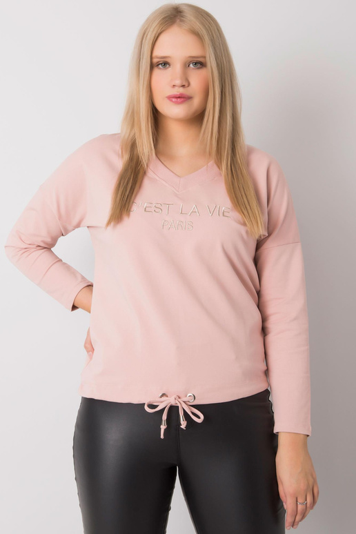 Netīri rozā plus izmēra blūze ar...